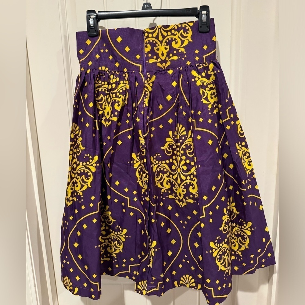 Handsewn high waisted skirt- LSU